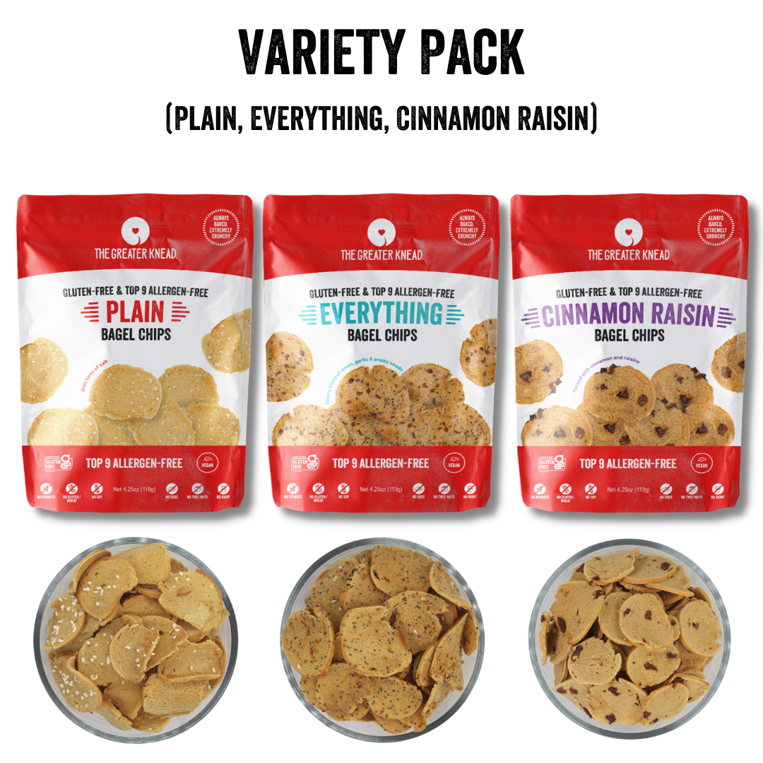 Gluten Free Bagel Chips Variety The Greater Knead