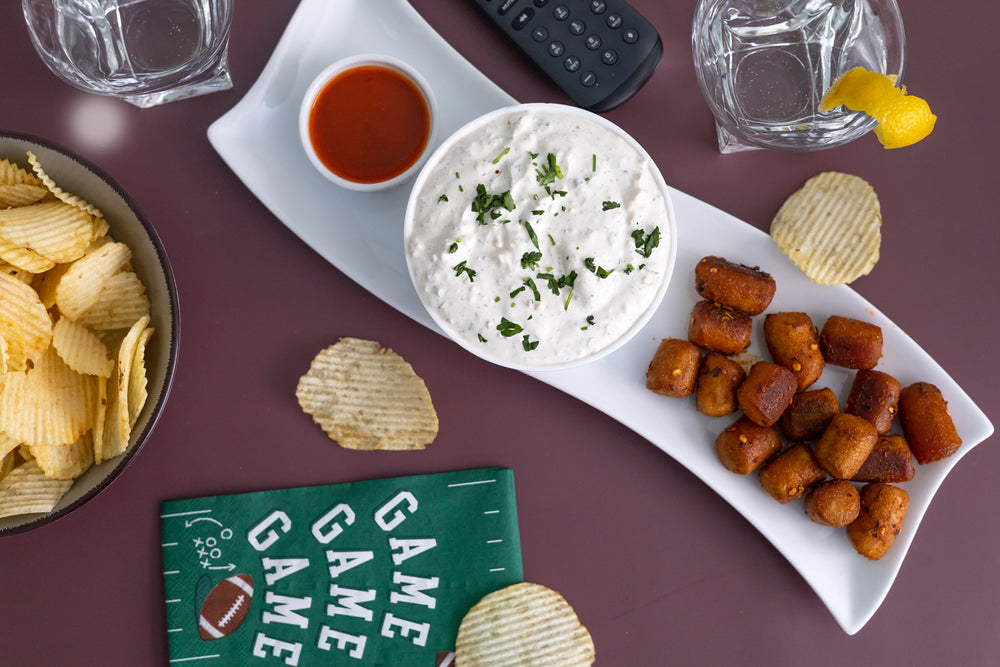 gluten free blue cheese dip and ranch dip