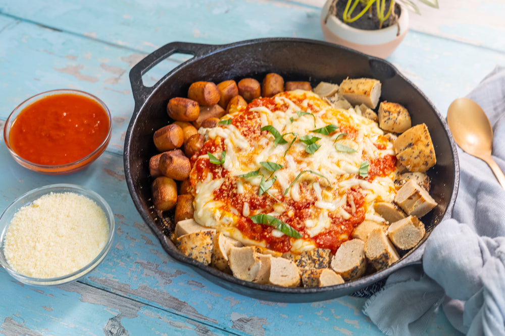 cheesy skillet pizza dip