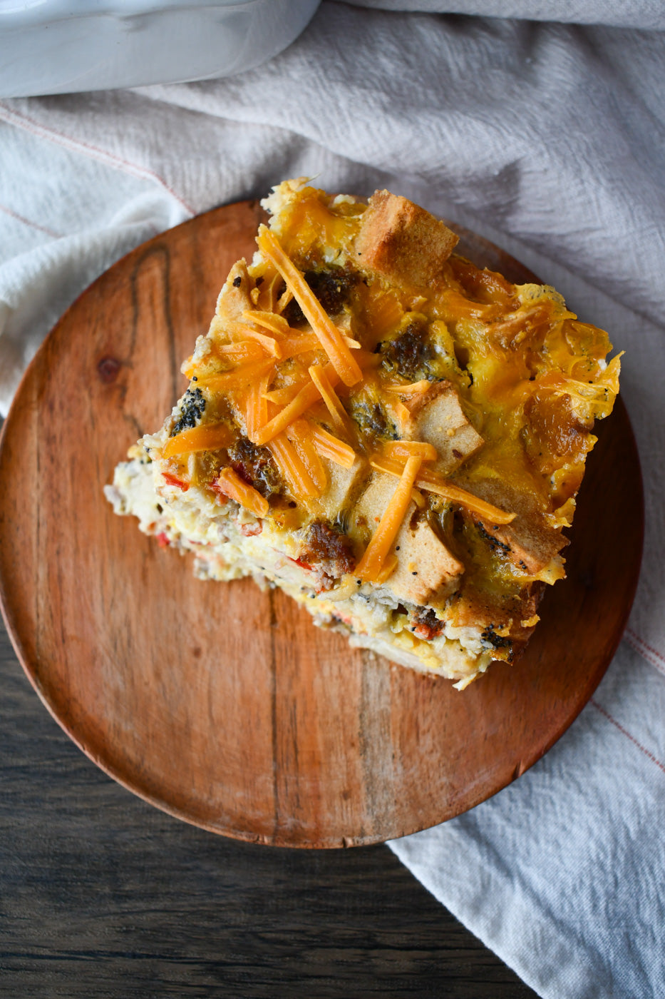 Easy Gluten and Dairy Free Bagel Breakfast Bake