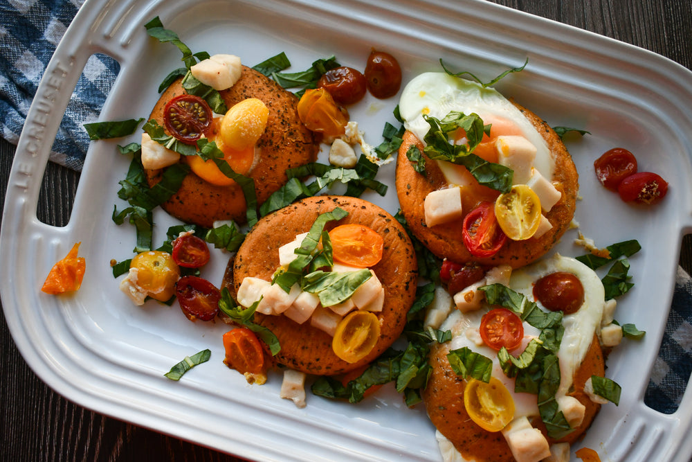 Gluten Free Caprese Bagel Bake
