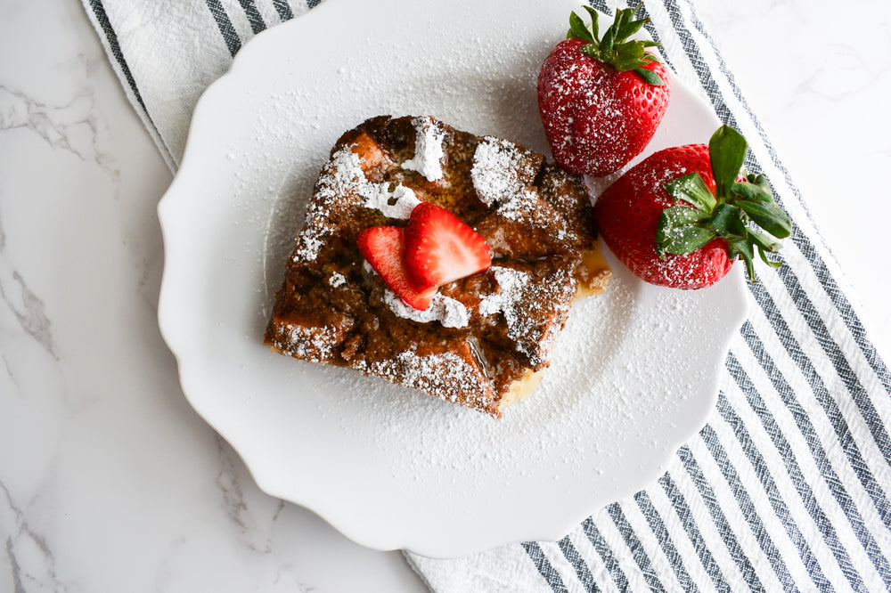 Easy Gluten Free Bagel French Toast Casserole