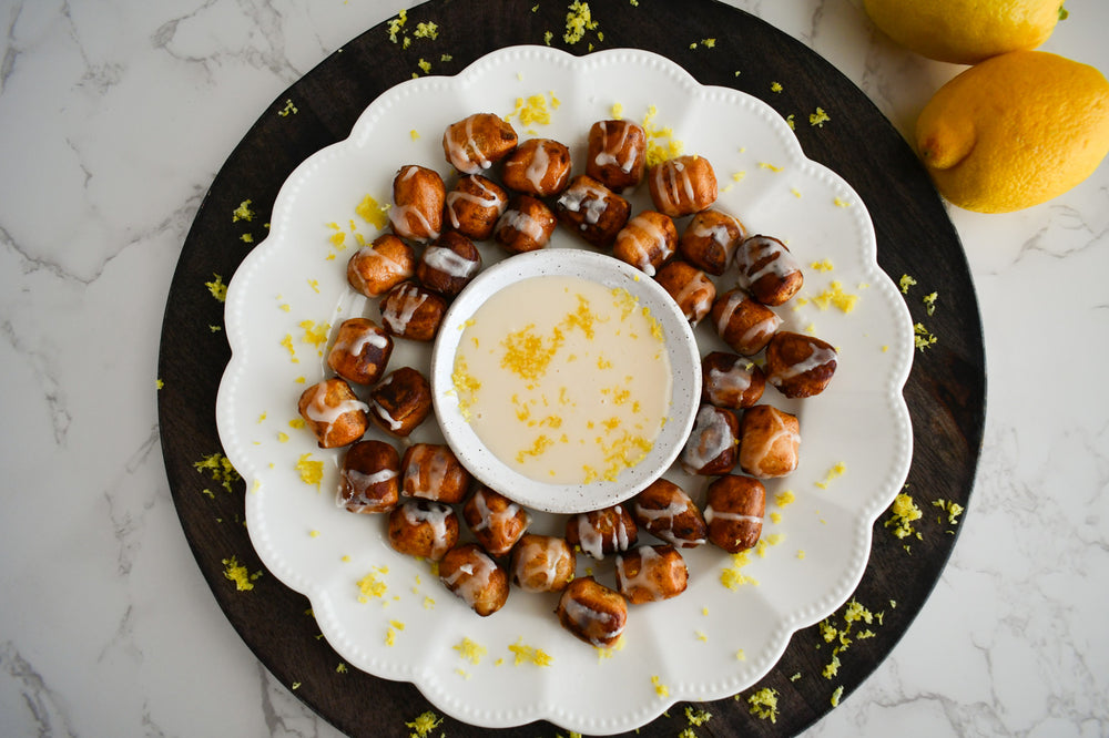 Vegan Gluten Free Lemon Drizzle Pretzel Bites