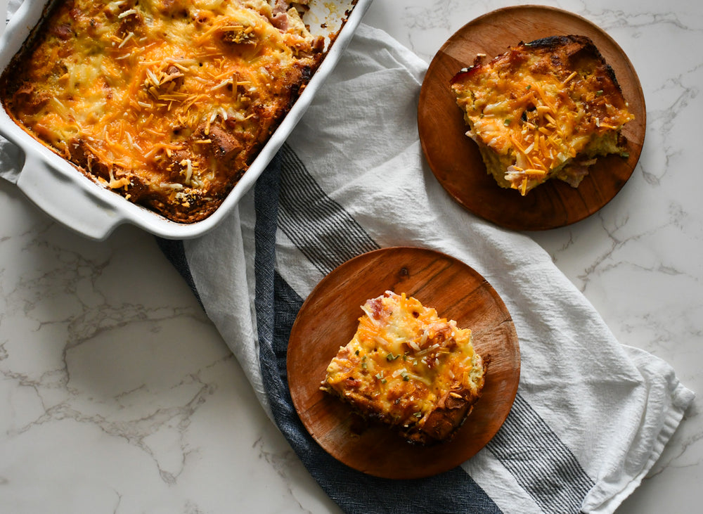 Gluten Free Ham and Cheese Bread Pudding