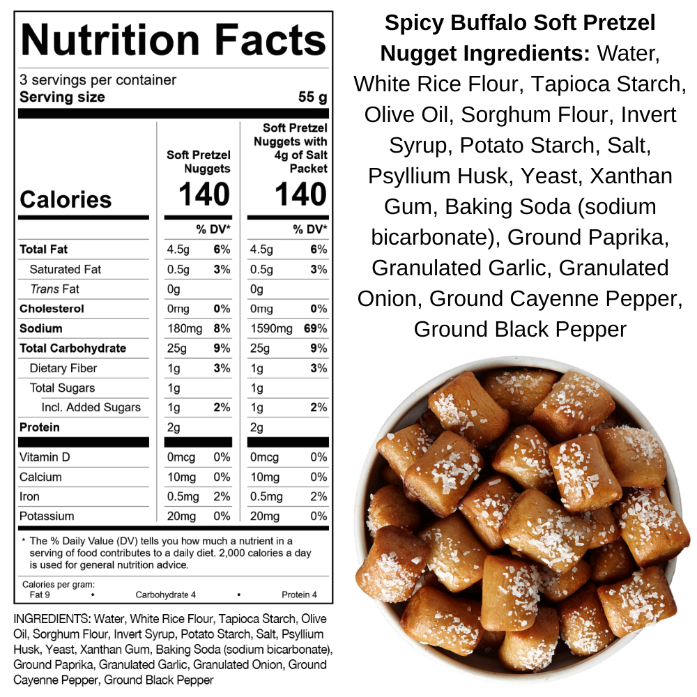 Spicy Buffalo Soft Pretzel Nuggets
